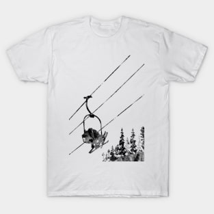 Couple ski lift T-Shirt